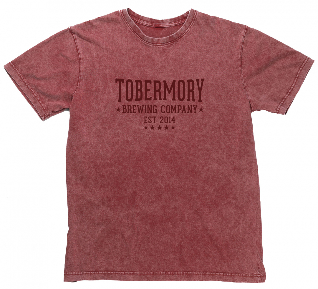 Burgundy - Acid Wash TBC Tshirt
